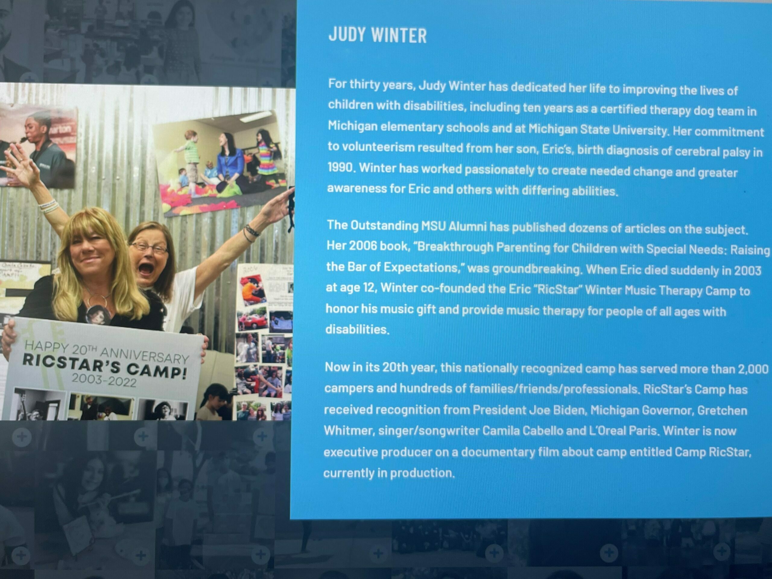 2022 Points of Light Recognition Judy Winter